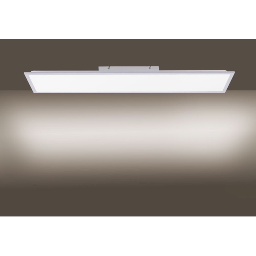 Leuchten Direkt 14757-21 - LED Stmívatelný přisazený panel FLAT LED/36W/230V 2700-5000K stříbrná + dálkové ovládání