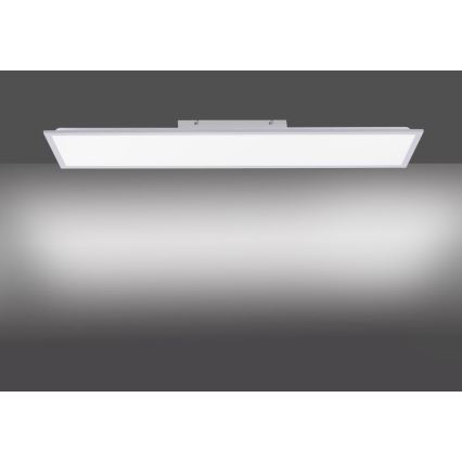 Leuchten Direkt 14757-21- LED Stmívatelný přisazený panel FLAT LED/36W/230V 2700-5000K stříbrná + dálkové ovládání