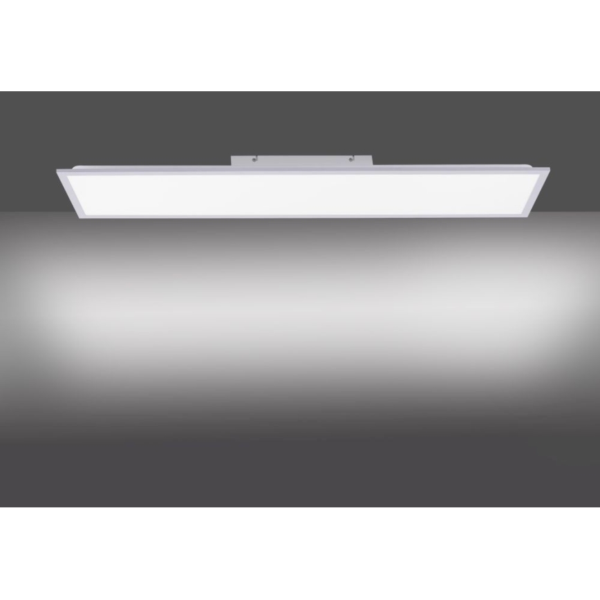 Leuchten Direkt 14757-21 - LED Stmívatelný přisazený panel FLAT LED/36W/230V 2700-5000K stříbrná + dálkové ovládání