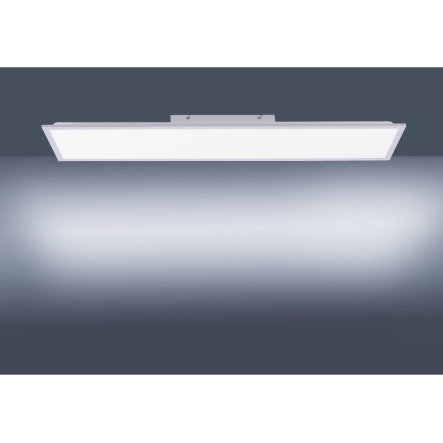 Leuchten Direkt 14757-21 - LED Stmívatelný přisazený panel FLAT LED/36W/230V 2700-5000K stříbrná + dálkové ovládání