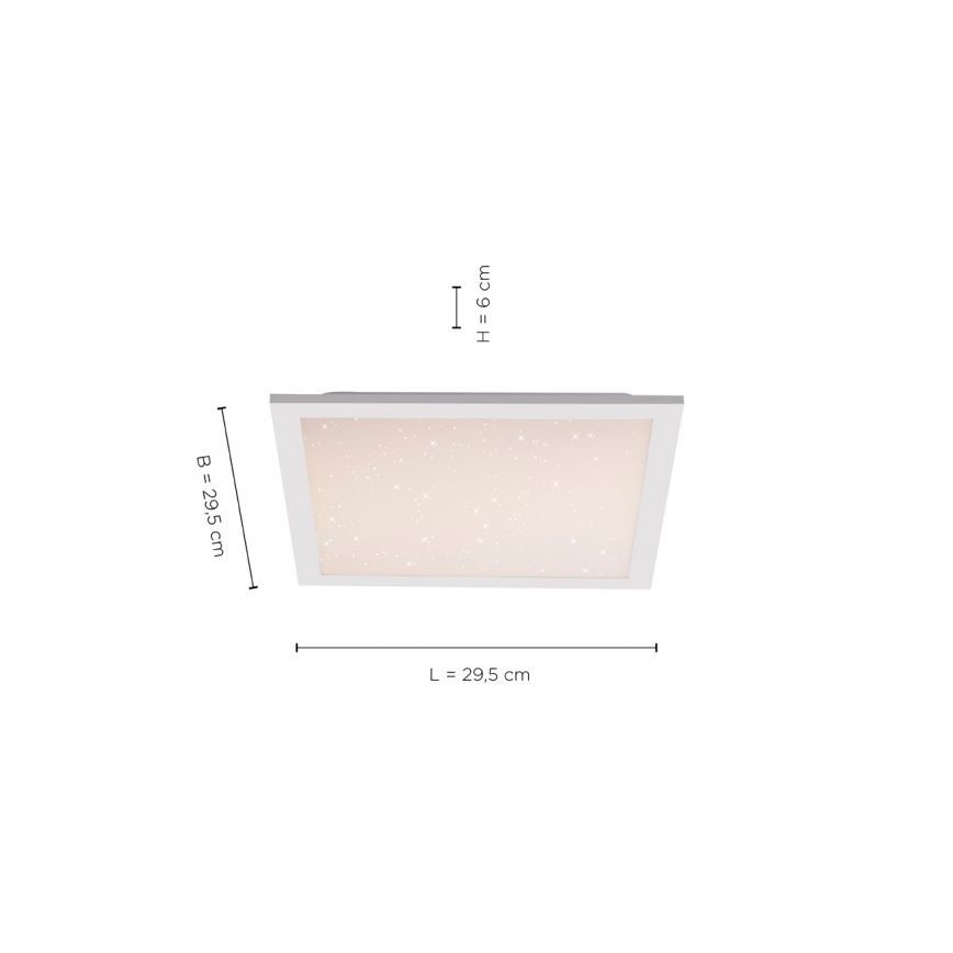Leuchten Direkt 14760-16 - LED Stmívatelné stropní svítidlo STARRYFLAT LED/20W/230V 2700-5000K + dálkové ovládání