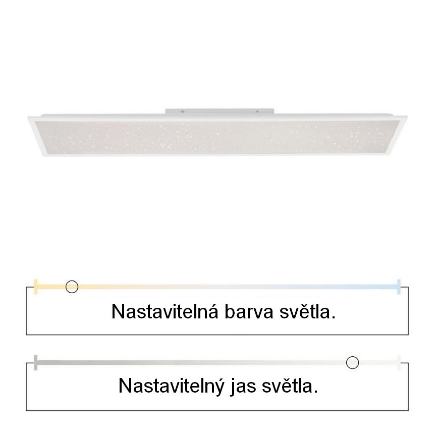 Leuchten Direkt 14762-16 - LED Stmívatelné svítidlo STARRYFLAT LED/36W/230V + dálkové ovládání