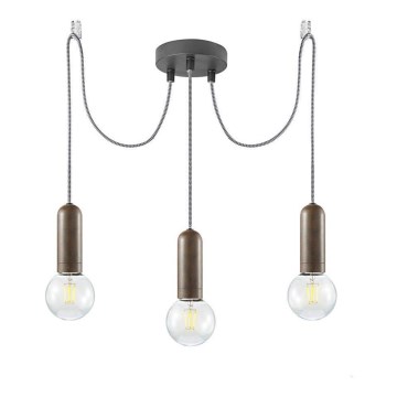 Leuchten Direkt 14776-48 - Lustr na lanku TURN ME 3xE27/60W/230V pavouk