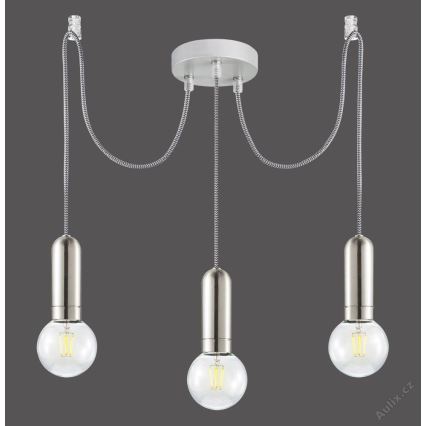 Leuchten Direkt 14776-55 - Lustr na lanku TURN ME 3xE27/60W/230V pavouk