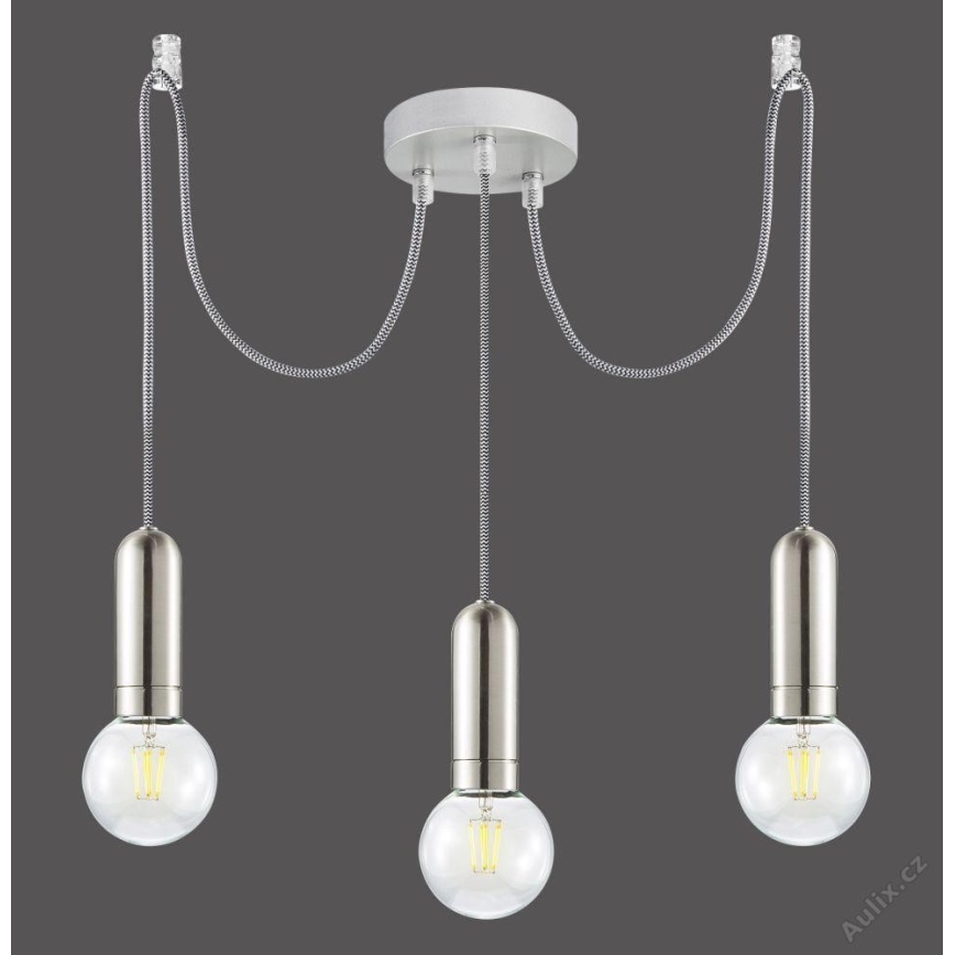 Leuchten Direkt 14776-55 - Lustr na lanku TURN ME 3xE27/60W/230V pavouk