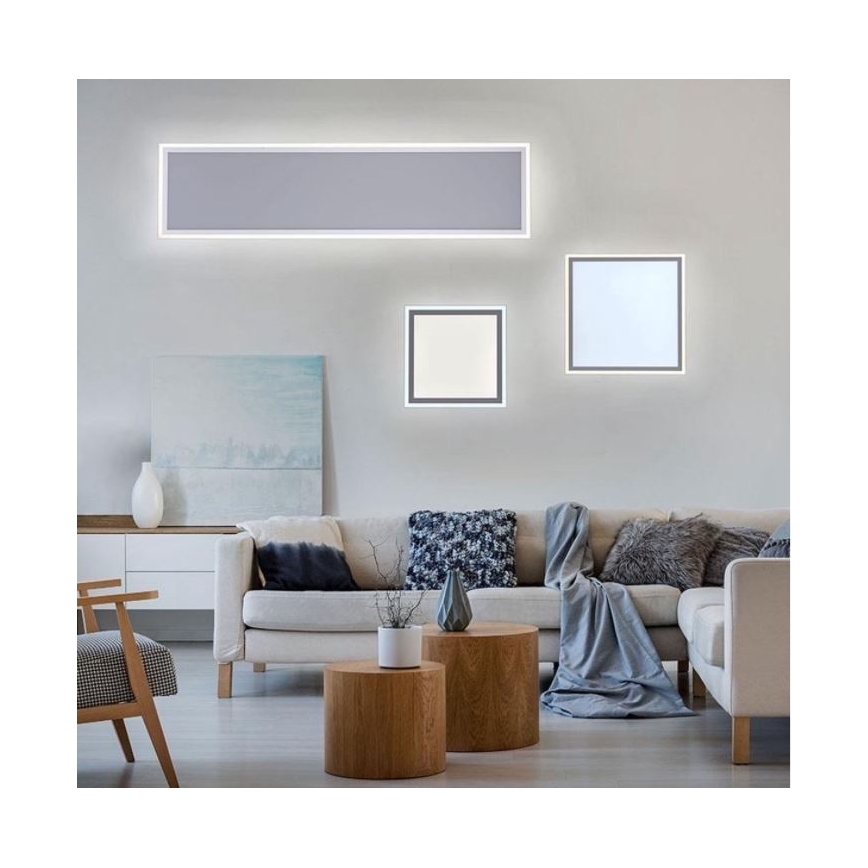 Leuchten Direkt 14852-16 - LED Stmívatelný přisazený panel EDGING LED/51,5W/230V + dálkové ovládání