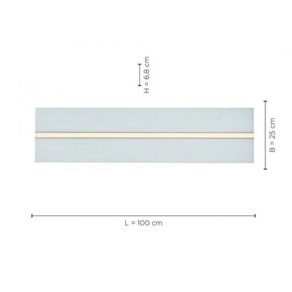 Leuchten Direkt 14854-16 - LED Stmívatelné stropní svítidlo EDGING LED/30W/230V 2700-5000K + dálkové ovládání