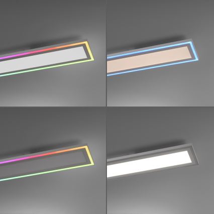 Leuchten Direkt 14901-16 - LED RGB Stmívatelné stropní svítidlo EDGING LED/24W/230V + dálkové ovládání