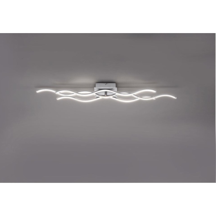 Leuchten Direkt 15166-55 - LED Přisazený lustr WAWE LED/28W/230V matný chrom