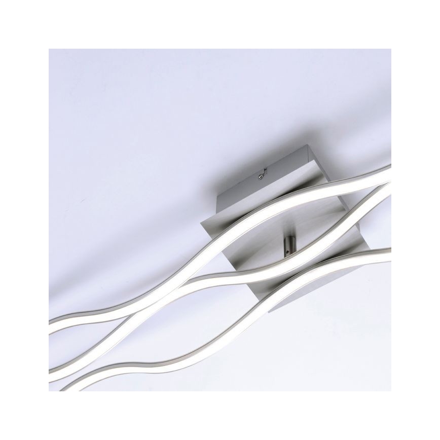 Leuchten Direkt 15167-55 - LED Přisazený lustr WAWE 2xLED/12,5W/230V+1xLED/17W matný chrom