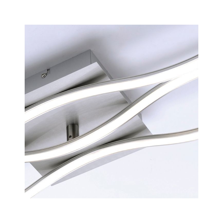 Leuchten Direkt 15167-55 - LED Přisazený lustr WAWE 2xLED/12,5W/230V+1xLED/17W matný chrom