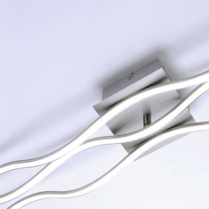 Leuchten Direkt 15167-55 - LED Přisazený lustr WAWE 2xLED/12,5W/230V+LED/17W matný chrom