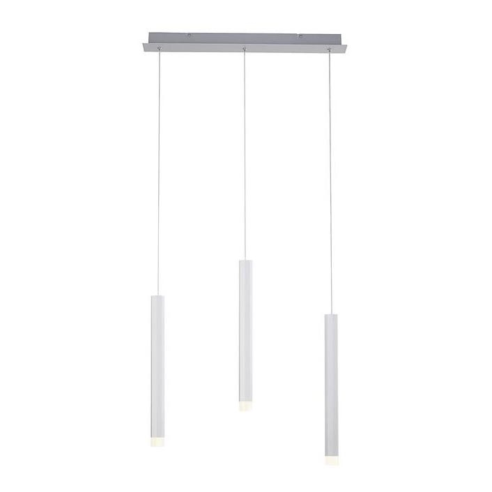 Leuchten Direkt 15203-95 - LED Lustr na lanku BRUNO 3xLED/4,8W/230V bílá