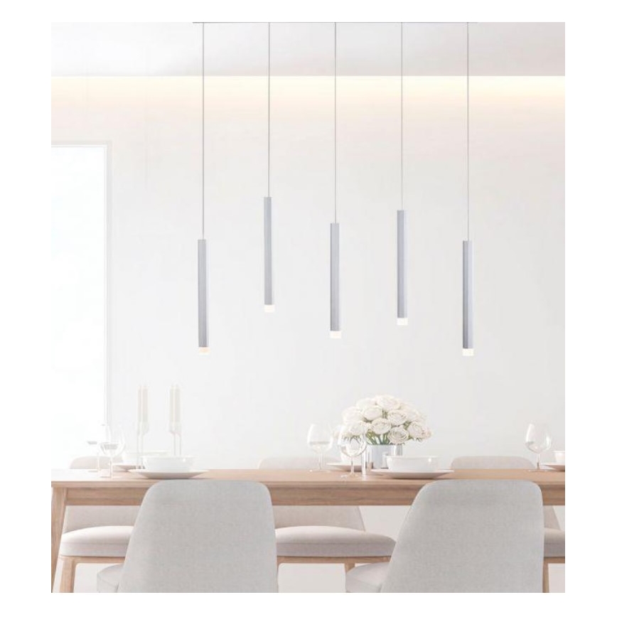 Leuchten Direkt 15205-95 - LED Lustr na lanku BRUNO 5xLED/4,8W/230V
