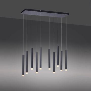 Leuchten Direkt 15206-18 - LED Lustr na lanku 10xLED/4,8W/230V černá