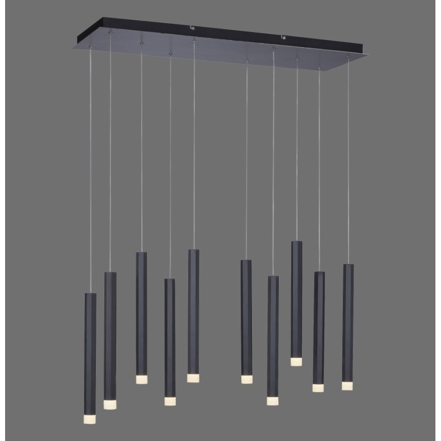 Leuchten Direkt 15206-18 - LED Lustr na lanku 10xLED/4,8W/230V černá