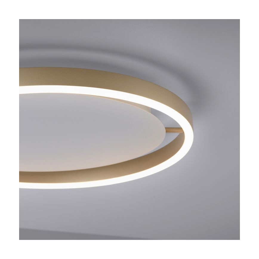 Leuchten Direkt 15392-60 - LED Stmívatelné stropní svítidlo RITUS LED/30W/230V mosaz