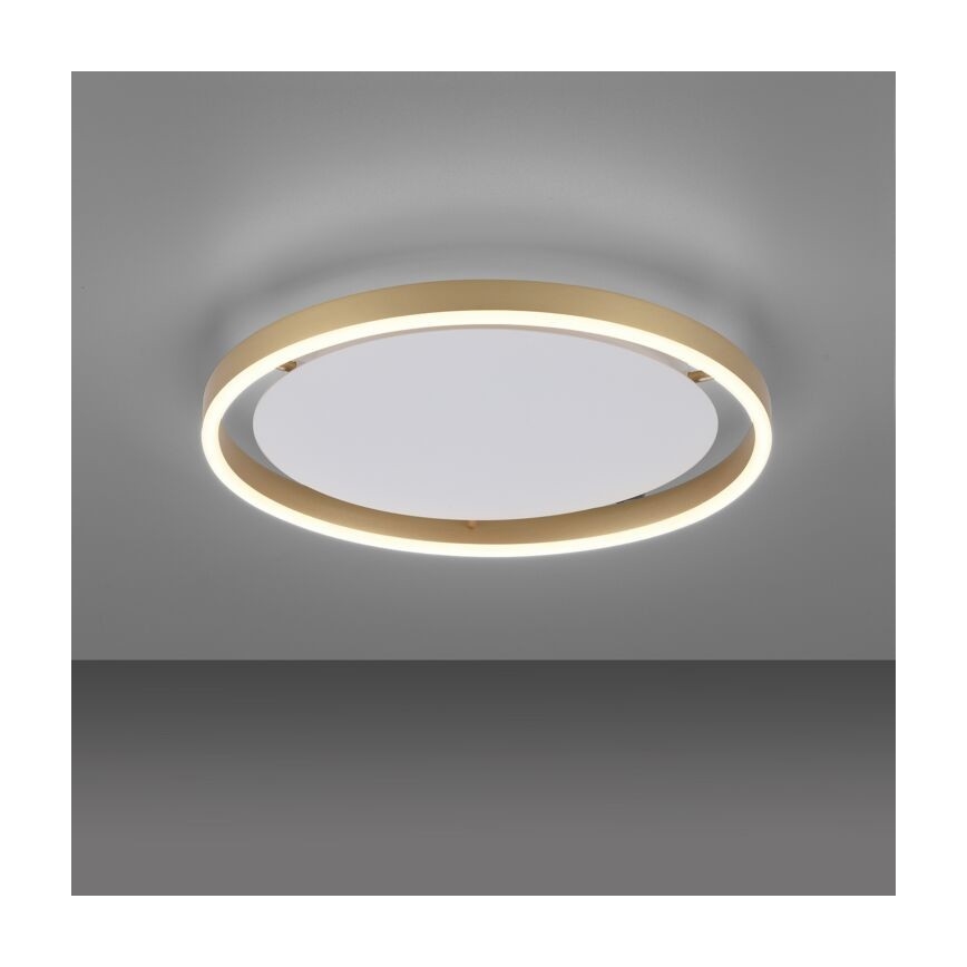 Leuchten Direkt 15392-60 - LED Stmívatelné stropní svítidlo RITUS LED/30W/230V mosaz