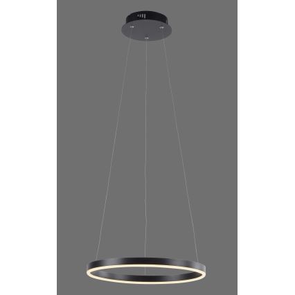 Leuchten Direkt 15393-13 - LED Stmívatelný lustr na lanku RITUS LED/20W/230V černá