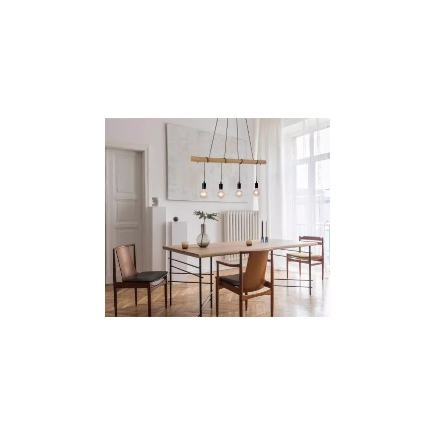 Leuchten Direkt 15505-18 - LED Lustr na lanku TERO 4xE27/60W/230V