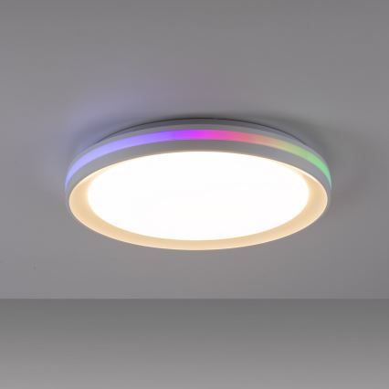 Leuchten Direkt 15544-16 - LED RGB Stmívatelné stropní svítidlo RIBBON LED/15W/230V + dálkové ovládání