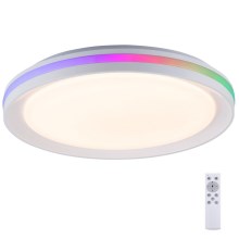 Leuchten Direkt 15544-16 - LED RGB Stmívatelné stropní svítidlo RIBBON LED/15W/230V + dálkové ovládání