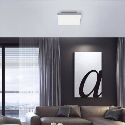 Leuchten Direkt 15550-16 - LED Stmívatelné stropní svítidlo CANVAS LED/17W/230V + dálkové ovládání