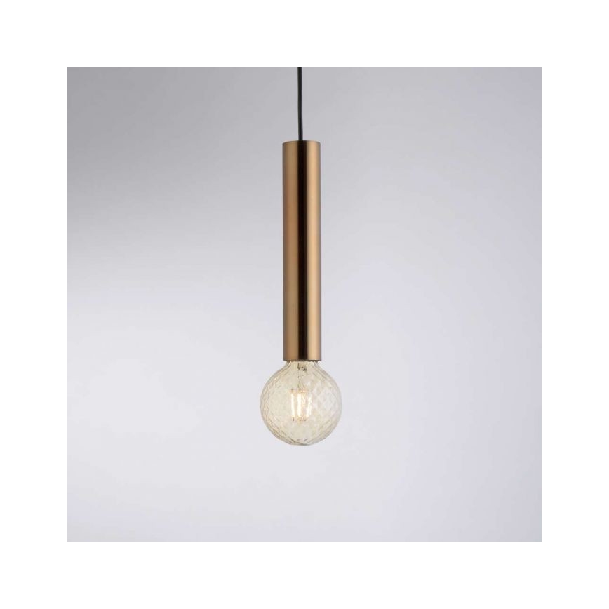 Leuchten Direkt 15617-60 - Lustr na lanku BRUNA 1xE27/60W/230V mosaz