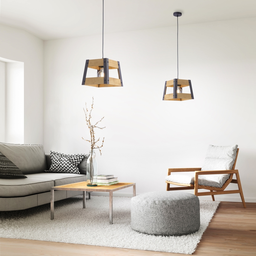 Leuchten Direkt 15720-79 - Lustr na lanku CRATE 1xE27/60W/230V