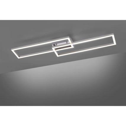 Leuchten Direkt 16430-55 - LED RGBW Stmívatelné stropní svítidlo MAXI 2xLED/18W/230V 2700-5000K matný chrom + dálkové ovládání