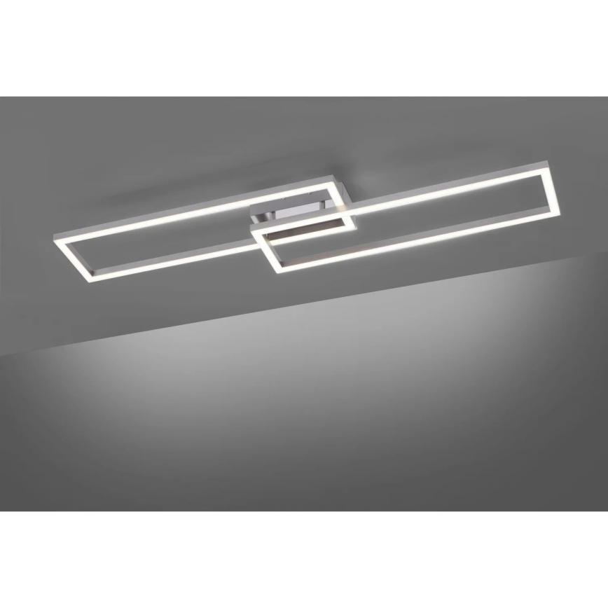 Leuchten Direkt 16430-55 - LED RGBW Stmívatelné stropní svítidlo MAXI 2xLED/18W/230V 2700-5000K matný chrom + dálkové ovládání