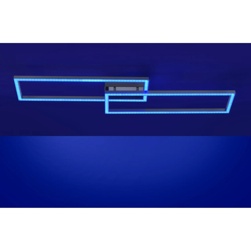 Leuchten Direkt 16430-55 - LED RGBW Stmívatelné stropní svítidlo MAXI 2xLED/18W/230V 2700-5000K matný chrom + dálkové ovládání
