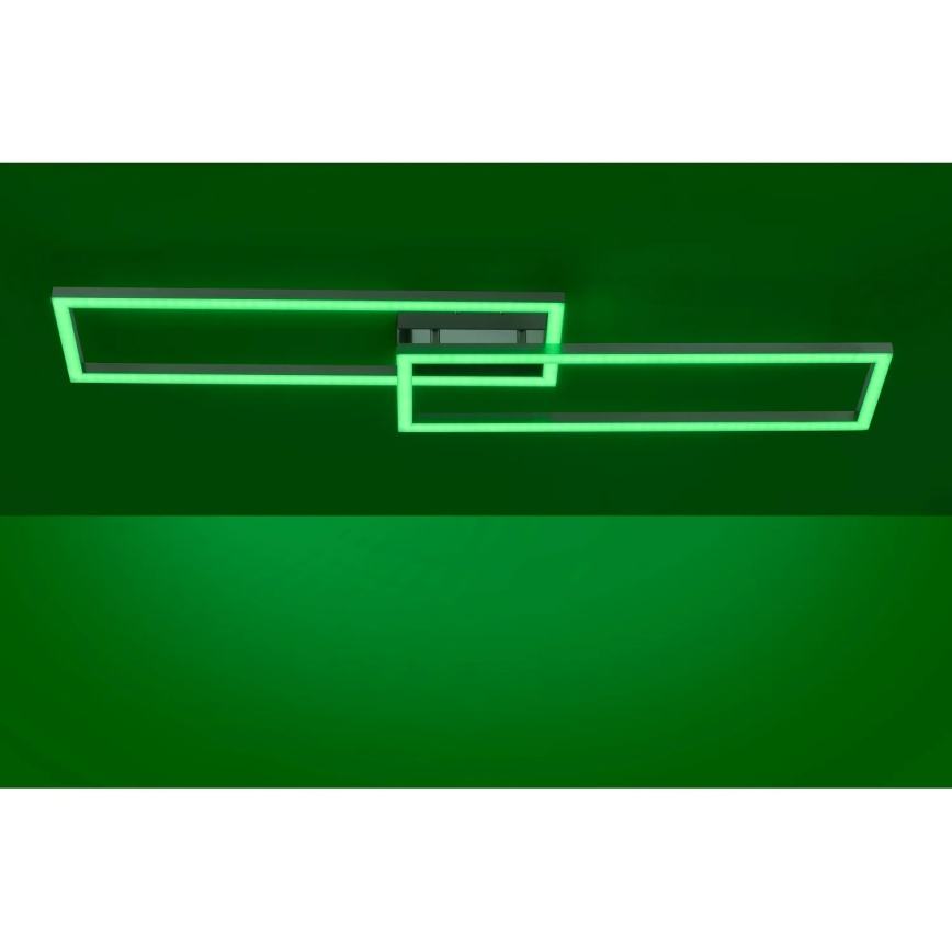Leuchten Direkt 16430-55 - LED RGBW Stmívatelné stropní svítidlo MAXI 2xLED/18W/230V 2700-5000K matný chrom + dálkové ovládání