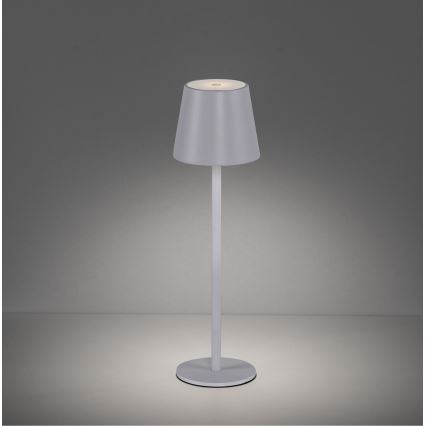 Leuchten Direkt 19250-16 - LED Venkovní stmívatelná nabíjecí stolní lampa EURIA LED/3W/5V 2600 mAh IP54 bílá