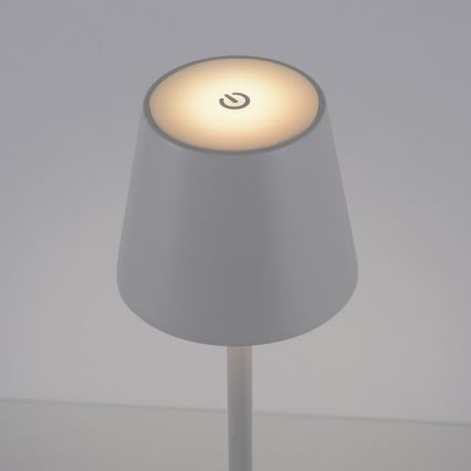 Leuchten Direkt 19250-16 - LED Venkovní stmívatelná nabíjecí stolní lampa EURIA LED/3W/5V 2600 mAh IP54 bílá
