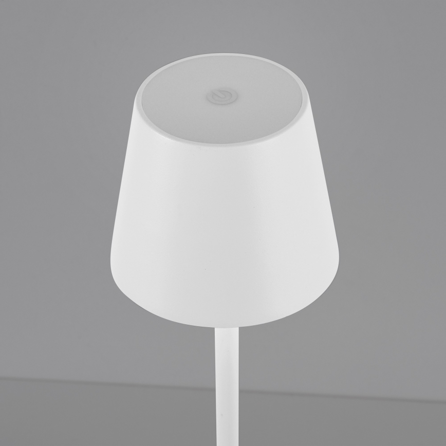Leuchten Direkt 19250-16 - LED Venkovní stmívatelná nabíjecí stolní lampa EURIA LED/3W/5V 2600 mAh IP54 bílá