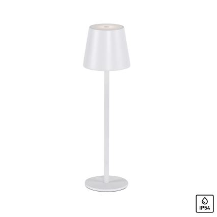 Leuchten Direkt 19250-16 - LED Venkovní stmívatelná nabíjecí stolní lampa EURIA LED/3W/5V 2600 mAh IP54 bílá