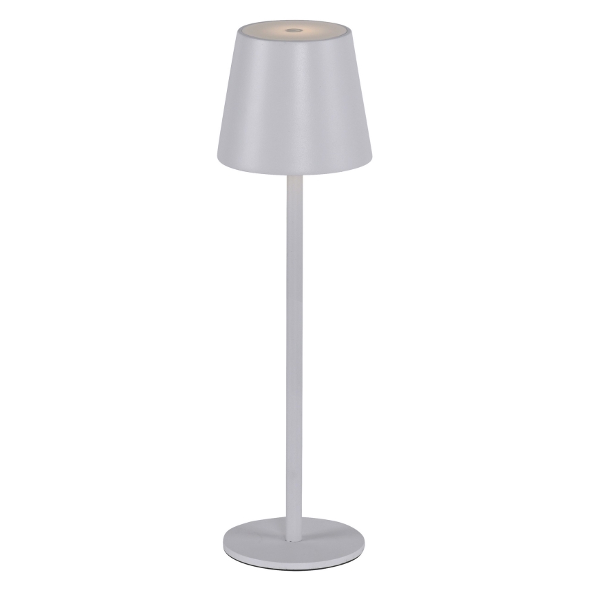 Leuchten Direkt 19250-16 - LED Venkovní stmívatelná nabíjecí stolní lampa EURIA LED/3W/5V 2600 mAh IP54 bílá