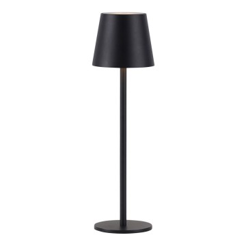 Leuchten Direkt 19250-18 - LED Venkovní stmívatelná nabíjecí stolní lampa EURIA LED/3W/5V 2600 mAh IP54 černá