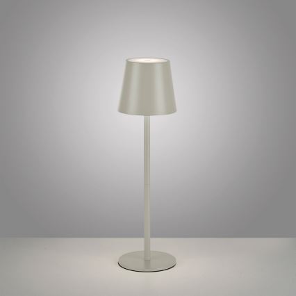 Leuchten Direkt 19250-40 - LED Venkovní stmívatelná nabíjecí stolní lampa EURIA LED/3W/5V 2600 mAh IP54 šedá