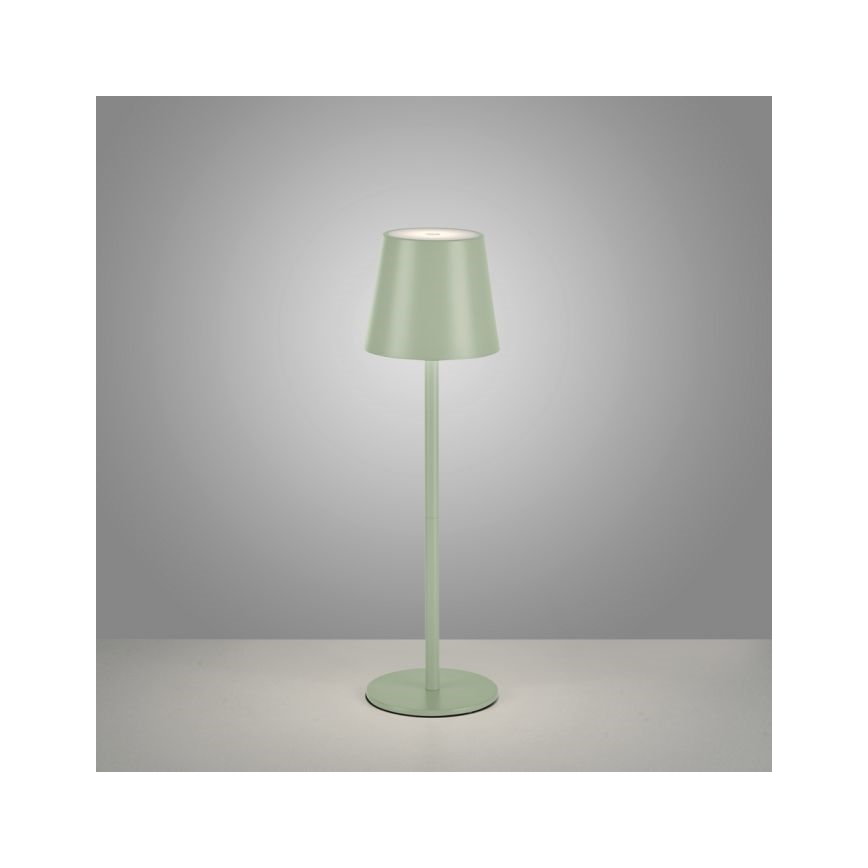 Leuchten Direkt 19250-43 - LED Venkovní stmívatelná nabíjecí stolní lampa EURIA LED/3W/5V IP54 zelená