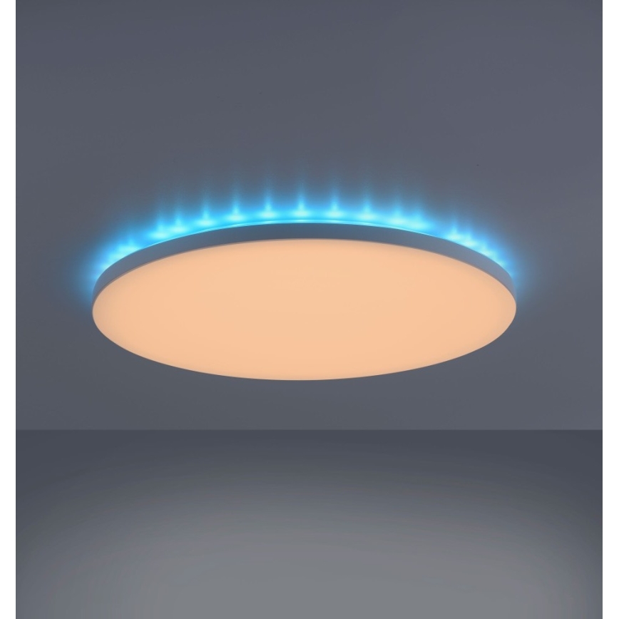 Leuchten Direkt 15602-16 - LED RGBW Stmívatelné stropní svítidlo GUSTAV LED/20,3W/230V + LED/1,8W 2700-5000K + dálkové ovládání