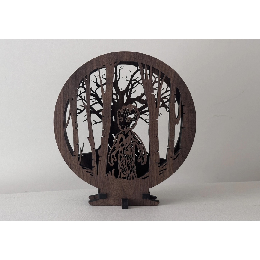 Li-Go 23613/DUB2 - LED Stmívatelná stolní dekorace LED/12W/230V 20x22 cm dub/Grut