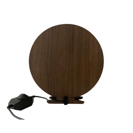 Li-Go 23654 - LED Stmívatelná stolní dekorace LED/12W/230V 20x22 cm ořech/Mechové zátiší