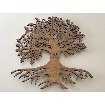 Li-Go 5739/DUB2 - LED Stmívatelná nástěnná dekorace LED/10W/230V 68x80 cm dub