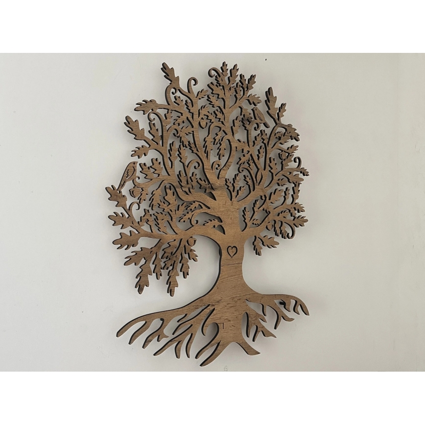 Li-Go 5739/DUB2 - LED Stmívatelná nástěnná dekorace LED/10W/230V 68x80 cm dub