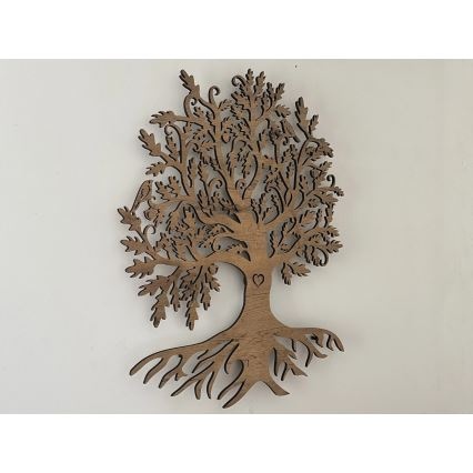 Li-Go 5742/DUB2 - LED Stmívatelná nástěnná dekorace LED/10W/230V 90x110 cm dub