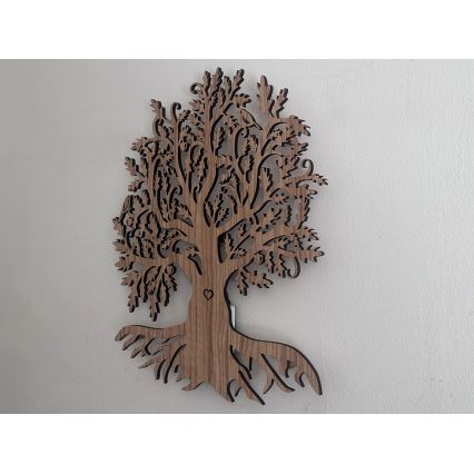 Li-Go 5747/DUB2 - LED Stmívatelná nástěnná dekorace LED/10W/230V 45x55 cm dub