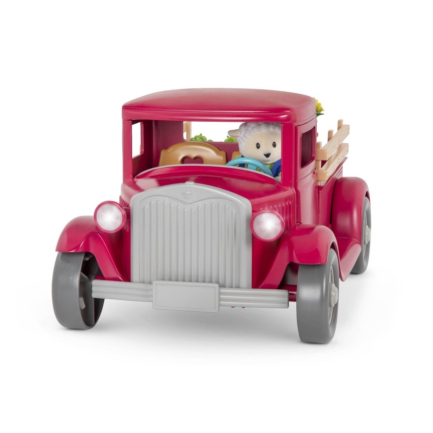 Li'l Woodzeez - Hrací set farmářský pick-up se stánkem 3xAAA