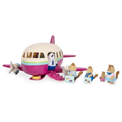 Li'l Woodzeez - Hrací set letadlo s doplňky